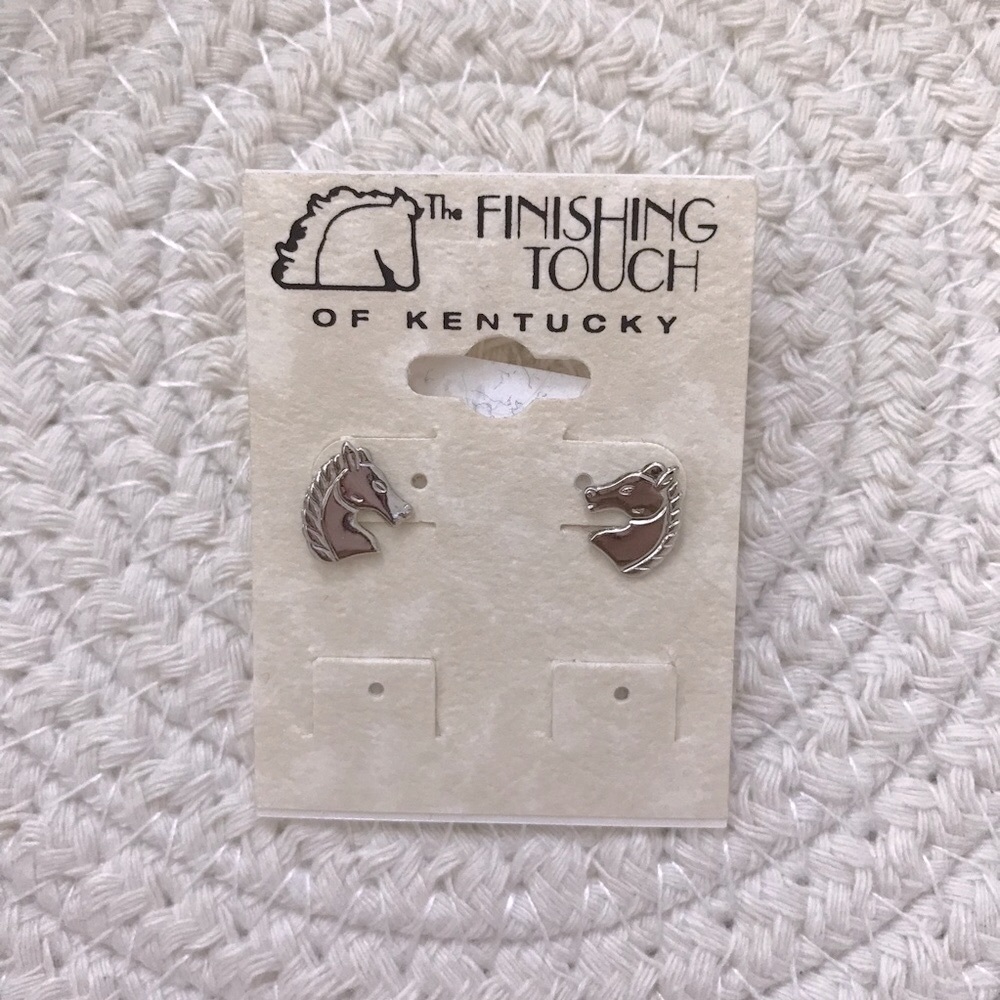 The Finishing Touch of Kentucky Horse Stud Earrings